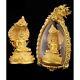 Golden Naka Covering Buddha Gold Color Phra Wimuttisuk Tewanakarach Thai Amulet