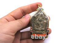 Green Phra Khun Phaen Phrai Kumarn Thai Buddha Amulet Pendant LP Tim 1972 Lucky