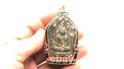 Green Phra Khun Phaen Phrai Kumarn Thai Buddha Amulet Pendant LP Tim 1972 Lucky