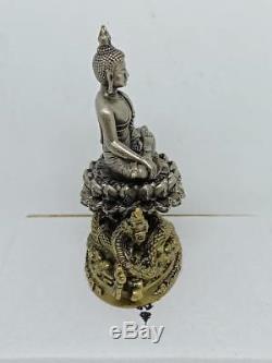 H2.5 Phra Buddha Naga LP Nen Thai Amulet Lucky Protect Talisman Wealth Magic