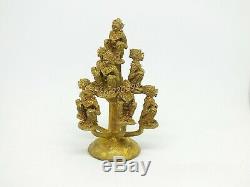 Hanuman Tree Lp Sakorn Wat NongGrub BE. 2555 Thai Brass Buddha Amulet 1 of 99