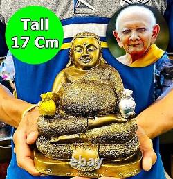 Happiness Buddha Statue Sankajai Treasure Wealth Lp Hong Be2553 Thai Amulet 5058