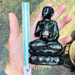 Health Wealth Upakut Yant Write Bronze Buddha Statue Watsutad Thai Amulet 15004