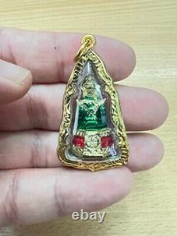 Heirlooms Green Thai Amulet Spirit Buddha Phra Kaew Morakot Wat Phra Kaew Relic