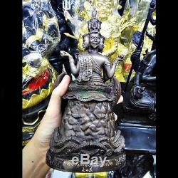 Hermit 9 Face On King Garuda Statue Lp Nong Powerful Protect Thai Buddha Amulet