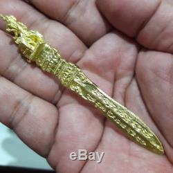 Holy Hindo Set Magic Meed Mor Knife Yant Thai Buddha Amulet Talisman LP Kalong