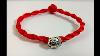 How To Make A Red String Bracelet With Thai Buddha Lucky Charm Under 5 Minutes