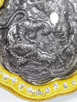 Invulnerable Thai amulet Buddha talisman 2 Headless Tigers Pra AJ LP Chanai 12
