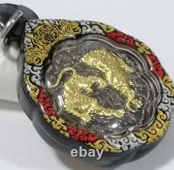Invulnerable Thai amulet Buddha talisman 2 Headless Tigers Pra AJ LP Chanai 3