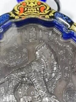 Invulnerable Thai amulet Buddha talisman Headless 5 Tigers Pra AJ LP Chanai 1