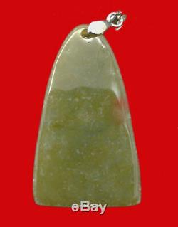 Jade Lp Toud Wat Changhai Caverd Holy Jade Pendant Buddha Thai Amulet