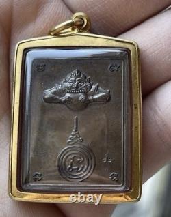 Jatukam Ramathep Thai Amulet Naga Buddha Gold Tone Case