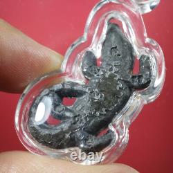 Jorakae, Luang Phor Sanit, Wat Lam Bua Loy, Thai buddha amulet Certificate Card #3