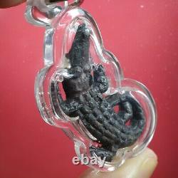 Jorakae, Luang Phor Sanit, Wat Lam Bua Loy, Thai buddha amulet Certificate Card #3