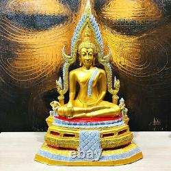Jumbo Large Thai Buddha Statue Amulet Diamond Dust Peaceful Chinnaraj 55cm 16495