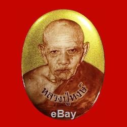 Jumbo Locket 16 Real Gold Takrut LP Hong Thai Buddha Amulet Rich Rare 2546 BE