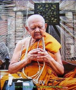 Jumbo Locket 9 Real Gold Takrut LP Hong Thai Buddha Amulet Rich Rare 2546 BE