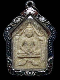 Khun Pan LP Kuai BE2500-2505 Rear with Low-Relief Phra Sivali Thai Buddha Amulet