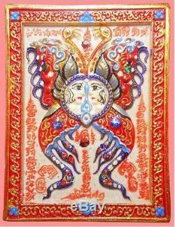 King Of Butterfly Thep Jamlang Phamorn Kruba Krissana Thai Buddha Amulet BE2555