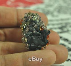 Kod Phee + LEKLAI Kaew stone crystal Mass Natural Lp Somporn Thai buddha Amulet