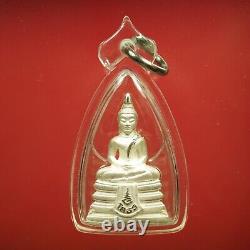 Kring Sothorn, Wat Sothorn Tempel BE. 2561, Ner Silver Thai buddha & Card#1