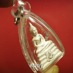 Kring Sothorn, Wat Sothorn Tempel BE. 2561, Ner Silver Thai buddha & Card#1