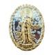 Kwan Yin Yant Coin Buddha Bless Ajarn Mom Thai Amulet Good Luck Wealth Success