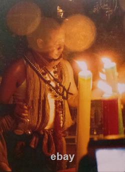 Kwan Yin Yant Coin Buddha Bless Ajarn Mom Thai Amulet Good Luck Wealth Success