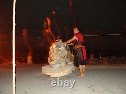 Kwan Yin Yant Coin Buddha Bless Ajarn Mom Thai Amulet Good Luck Wealth Success