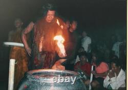 Kwan Yin Yant Coin Buddha Bless Ajarn Mom Thai Amulet Good Luck Wealth Success