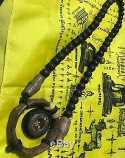 LEKLAI Antique Vintage Hand Made Necklace PENDANT TALISMAN THAI AMULET BUDDHA