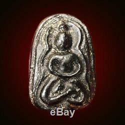 LP BOON Meditating Buddha Thai Real Magic Amulet For Money Good Lucky Talisman