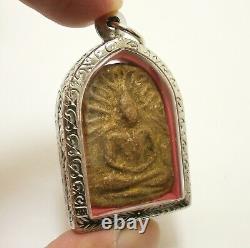 LP BOON PHRA SAMADHI RASAMI BUDDHA THAI AMULET 1910s PENDANT HEALING GOOD HEALTH