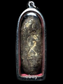 LP Boon Cross-Legged Leela Buddha Raised Low Relief Tho Yantra Buddhist Pendant