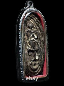 LP Boon Cross-Legged Leela Buddha Raised Low Relief Tho Yantra Buddhist Pendant