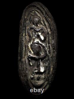 LP Boon Cross-Legged Leela Buddha Raised Low Relief Tho Yantra Buddhist Pendant