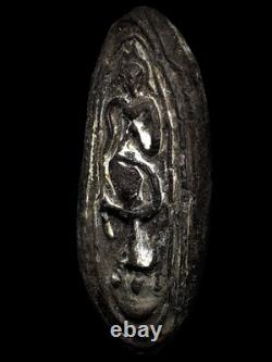 LP Boon Cross-Legged Leela Buddha Raised Low Relief Tho Yantra Buddhist Pendant