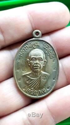 LP KOON Amulet Monk Coin Thai Buddha For Protecion life Lucky Pendant Talisman