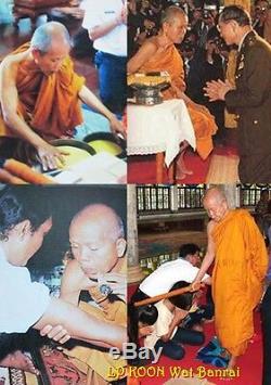LP KOON Amulet Monk Coin Thai Buddha For Protecion life Lucky Pendant Talisman