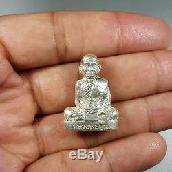 Lp Koon Wat Banrai Thai Amulet Buddha Pokasab88 Saeyid88 Silver#1 Be. 2553 Lucky