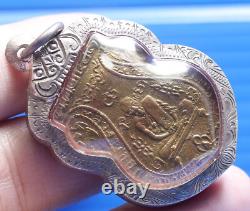 LP Klan, Talisman, Thai, Buddha, Pendant, Amulet, Buddhism, Wat, Phra rian, Monk, Charm