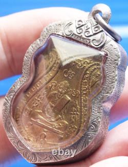LP Klan, Talisman, Thai, Buddha, Pendant, Amulet, Buddhism, Wat, Phra rian, Monk, Charm