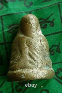 LP NGERN Old Thai Buddha Magical Amulet Real Talisman Pendant Lucky Money