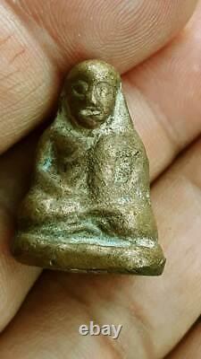 LP NGERN Old Thai Buddha Magical Amulet Real Talisman Pendant Lucky Money