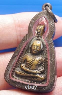 LP Ngern, Talisman, Thai, Buddha, Rare, Pendant, Amulet, blessed, Lucky, Buddhism, Wat