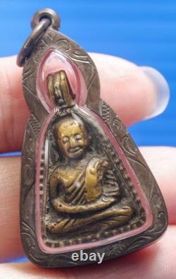LP Ngern, Talisman, Thai, Buddha, Rare, Pendant, Amulet, blessed, Lucky, Buddhism, Wat