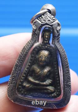 LP Ngern, Talisman, Thai, Buddha, Rare, Pendant, Amulet, blessed, Lucky, Buddhism, Wat