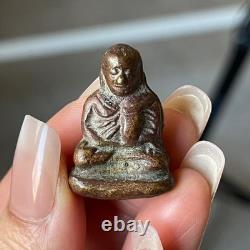 LP Ngern Thai Luck Charm pendant, Top Buddha Talisman, Thai Antique Statue