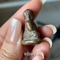 LP Ngern Thai Luck Charm pendant, Top Buddha Talisman, Thai Antique Statue