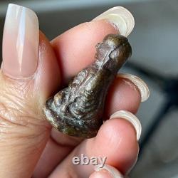 LP Ngern Thai Luck Charm pendant, Top Buddha Talisman, Thai Antique Statue